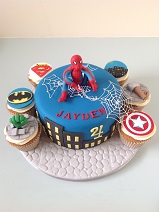 Superhero spiderman & DC Cake